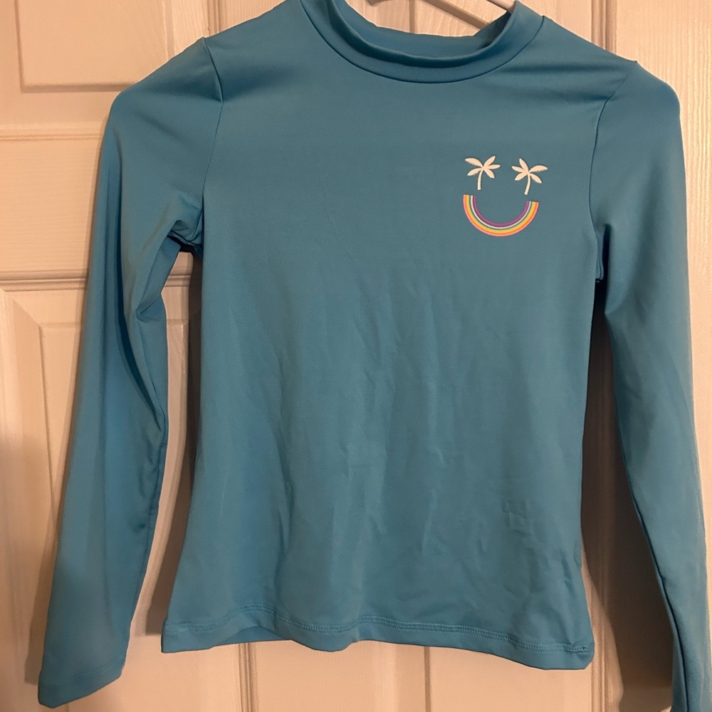 Cat & Jack Vibrant Blue Rash-guard Shirt